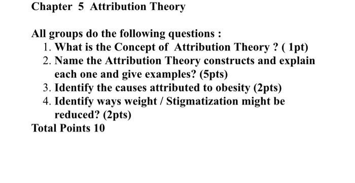 Attribution theory academia