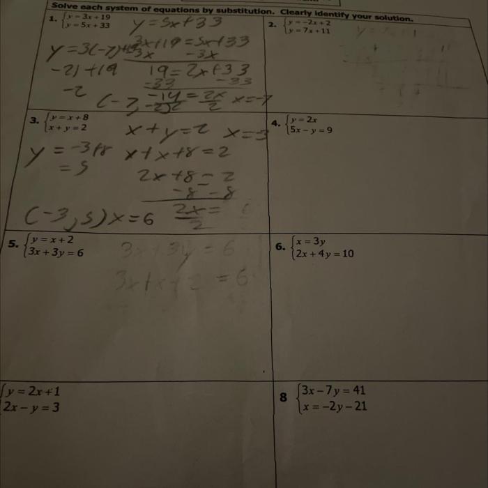 Unit 5: systems of equations and inequalities worksheet answers